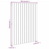 Wall Headboard 82.5x3x110 cm Solid Wood Pine 824953