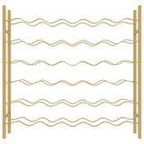 Wine Rack for 36 Bottles Gold Metal 340911