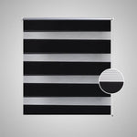ZNTS Zebra Blind 140 x 175 cm Black 240224