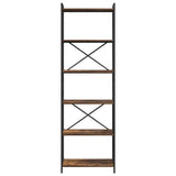 Bookshelf Smoked Oak 60 x 30 x 189.5 cm Engineered Wood 868379