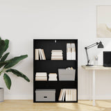 Bookshelf Black Oak 80 x 30 x 114 cm Engineered Wood 8003717