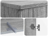 3 Piece Bathroom Cabinet Set ZWOLLE Grey Sonoma Engineered Wood 3417438