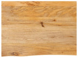 Table Top Live Edge 60x60x3.8 cm Solid Wood Mango 370498