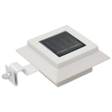 Outdoor Solar Lamps 12 pcs LED Square 12 cm White 277137