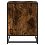 Drawer Cabinet Smoked Oak 70x41x56 cm Engineered Wood 849076