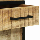 Sideboard with Drawer 70 x 35 x 70 cm Solid Mango wood 374099