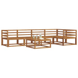 Outdoor Sofa Set 6 pcs Natural Solid Acacia Wood 3367597