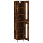 Highboard Smoked Oak 34.5x34x180 cm Engineered Wood 3199446