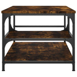 Coffee Table Smoked Oak 90x49x40 cm Engineered Wood 835311