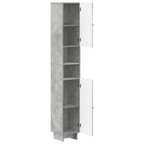 Bathroom Cabinet with Open Shelf EDE Concrete Grey 895938