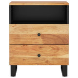 Bedside Cabinet 50x33x62 cm Solid Wood Acacia&Engineered Wood 350665