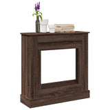 Fireplace Surround Brown Oak 90x30x90 cm Engineered Wood 854595