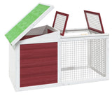 Rabbit Hutch Mocha 100.5x54x55 cm Solid Wood Pine 172291