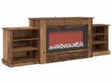 Electric Fireplace Old Wood 140 x 30 x 67 cm Engineered wood 8021149