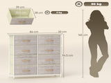 Wood Storage Chest of Drawers 09381477