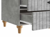 Bedside Cabinet Concrete Grey 43x 41 x 66.5 cm Engineered Wood 894098