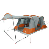 Camping Tent Tunnel 5-Person Grey and Orange Waterproof 4009427