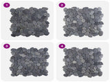 Pebble Tiles Grey 30 x 30 cm River Pebble 42033532