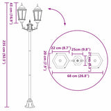 Garden Light Vintage Brushed Green 68 x 20 x 235 cm 42000342