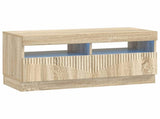 5 Piece LED TV Cabinet Sonoma Oak Engineered Wood 3416840