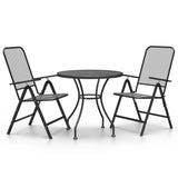 Garden Dining Set Anthracite Expanded metal mesh Medium Foldable 3084713
