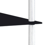 4-Tier Shelf Black 40x40x100 cm Tempered Glass 249510