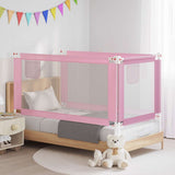 Toddler Safety Bed Rail Pink 160x25 cm Fabric 10203