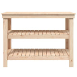 Work Bench 110.5x50x80 cm Solid Wood Pine 823644