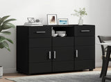 Wooden Cabinet Black 88.5 x 30.5 x 73 cm Engineered Wood 880282