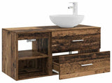 Bathroom Furniture Set 2 pcs Old Wood Engineered Wood 3403870