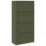 Storage Cabinet Olive Green 90 x 40 x 180 cm Steel 3406170