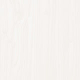 Bed Frame without Mattress White Solid Wood Pine 3192247