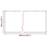 Clear Tarpaulin with Eyelets 2x10 m PVC 4018597