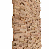 3D Wall Cladding Panels 10 pcs 1.08 m Solid Teak Wood 326178
