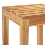 Outdoor Bar Set 7 pcs Natural Solid Teak Wood 3422500