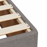 Box Spring Bed with Mattress Taupe 120x190 cm Fabric 3285845