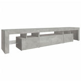 TV Cabinet with LED Lights Concrete Grey 215x36.5x40 cm 3152797
