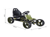 Kids Children Pedal Go Kart Ride On Racer Braking System Adjustable Seat Green T3398P348053