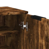 Shoe Cabinet Smoked Oak 59x35x100 cm Engineered Wood 817108
