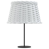 Lamp Shade White 38x23 cm Wicker 364384