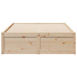 Bed Frame without Mattress 120x190 cm Small Double Solid Wood Pine 3282387