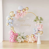 Wedding Arch Gold 195 x 35 x 211 cm Steel 42023034