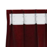 Blackout Curtains 2 pcs Wine Red 140 x 245 cm Velvet 4107306