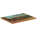 Rectangular Table Top 60x80 cm 25-27 mm Solid Reclaimed Wood 286054