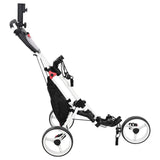 Golf Trolley Manual Black and White 100 x 69 x 114 cm Aluminium 42033590