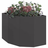 Corner Planter Black 60 x 60 x 50 cm Steel 883661
