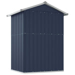 ZNTS Garden Shed Anthracite 126x97.5x177 cm Galvanised Steel 316235