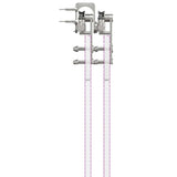 Sliding Door Hardware Kit 183 cm Stainless Steel Silver 3295765