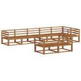 Outdoor Sofa Set 8 pcs Natural Solid Acacia Wood 3367737
