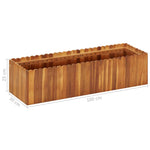 Garden Raised Bed 100x30x25 cm Solid Acacia Wood 45918